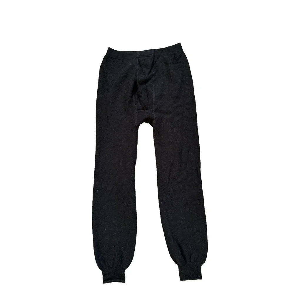 Woolpower Long Johns Mens Black 400 G/m2 Merino Wool Thermal Extreme Gorpcore